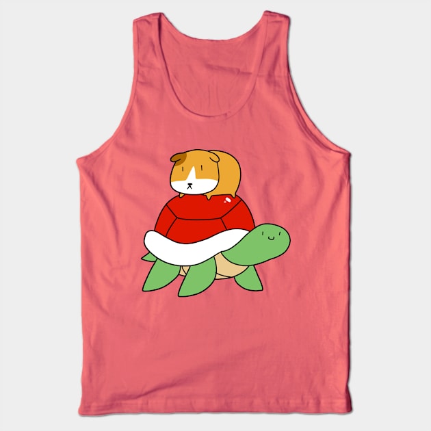 Red Shelled Turtle and Guinea Pig Tank Top by saradaboru